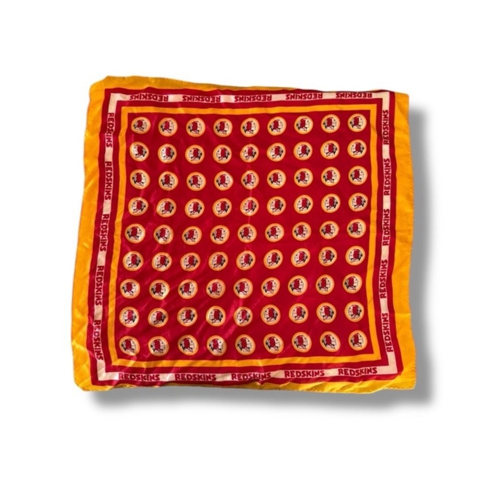 Vintage 1974 NFL Washington Redskins Square Bandana Scarf Acetate Japan Rare!